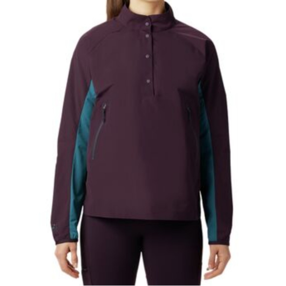 MOUNTAIN HARDWEAR Purple Railay Pullover Windbreaker Anorak Hiking Outdoorsy‎ S